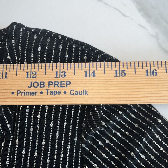 Onyx Nite 2 Piece Set Jacket Tank Sz Sm Black Silver Sparkle Rhinestone Evening - Picture 4 of 13